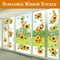 Sunflower Window Cling Spring Decoration Supply Summer window sticker Sunflower window decals Fall Window Decor Autumn clings Holiday Birthday Party Decorating a bedroom, nursery, or living room